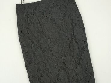 czarne spódnice z białymi paskami: Skirt, F&F, XS (EU 34), condition - Very good