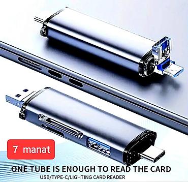 Digər ehtiyat hissələri: Çoxfunksiyalı KART OXUYUCU ADAPTERİ. SD, TF, CF kartları, eləcə də — 25