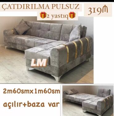 korona mebel: Künc divan, Yeni, Açılan, Bazalı, Parça, Şəhərdaxili pulsuz çatdırılma