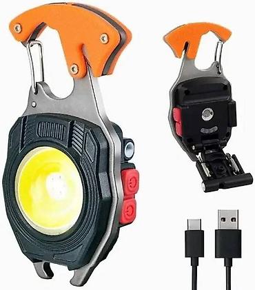 часы зажигалка: Мультитул-фонарь 8-в-1 с карабином и USB‑C зарядкой Функции: - Яркий — 1