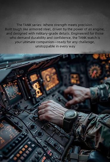 Ručni satovi: NORTH EDGE TANK 3 - 44mm - Crna OPIS: Funkcije: Kalendar Štoperica — 7