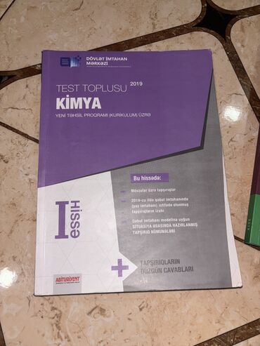 kimya test toplusu 1 ci hisse pdf 2019: Kimya test toplusu 4 azn