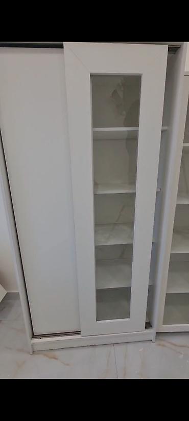 paltar şkaf: Ağ rəngdə sürgülü qapılı şkaf - Minimalist dizayn, həm ev, həm də — 3