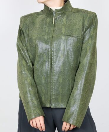 Ostale jakne, kaputi, prsluci: Biba pariscop kožna bajkerka jakna zmijska koža 38
