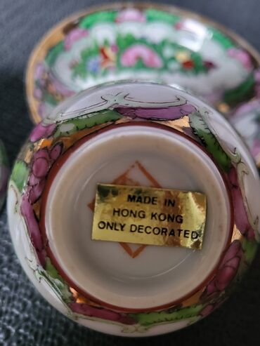 Kuhinjski setovi: Fildzani Hong Kong rucno oslikani,porcelanski 1950g+. Fildzani bez — 13