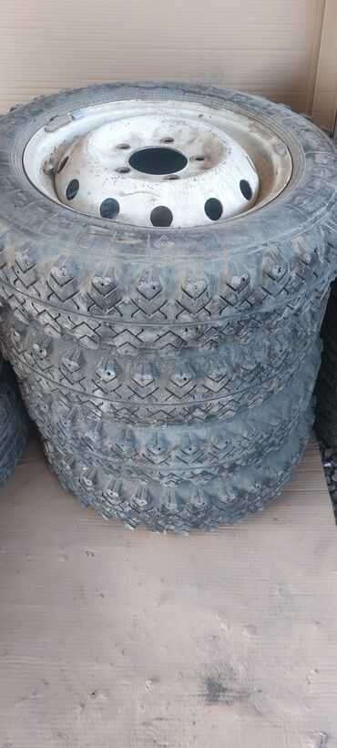 тракторные колеса: Дөңгөлөктөр монтажда 175 / 80 / R 16, Колдонулган, Комплект, Жол тандабастар (АТ/МТ), Темир, тешиктери - 5