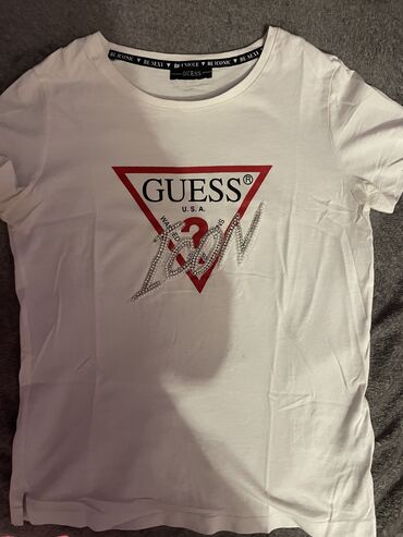 steznik majica: Guess, M (EU 38), Cotton, color - White