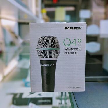 şunurlu mikrafon: Mikrofon ''Samson Q4" . Samson firmasina mexsus Q4 modeli kabelli