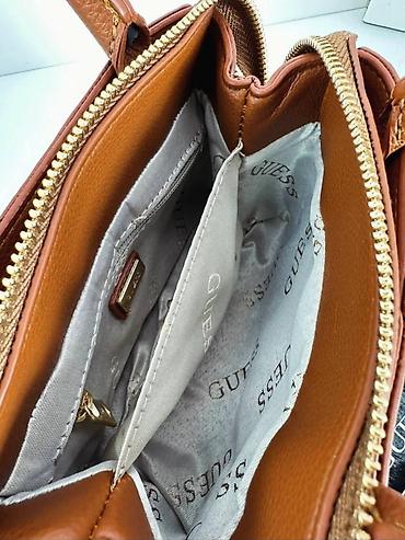 Torbe: GUESS ženska torbica – mini satchel/kamer torba sa lancem - Model — 2