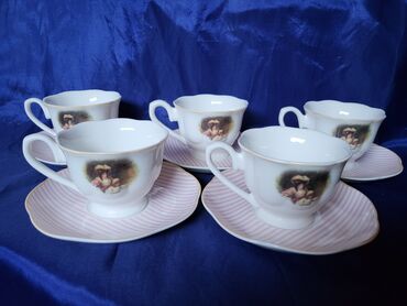 Kuhinjski setovi: Soljice nove,vintaz za kafu Sigma porcelanske. Soljice komada 6 u — 5