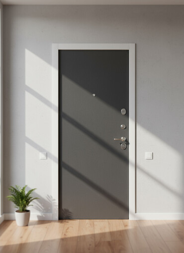 дверь наружный металлический: Металлическая входная дверь темно-серого цвета с матовой поверхностью