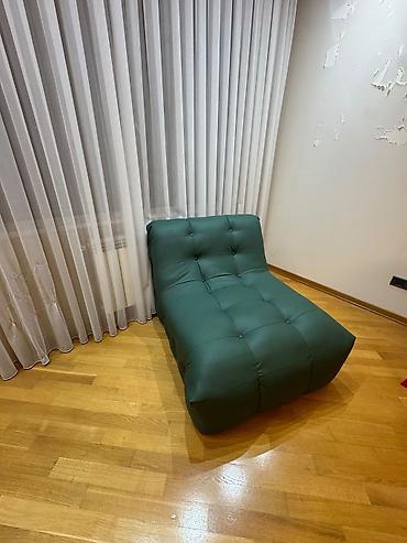 gulcu: Yaşıl rəngli, müasir dizaynlı lounge kreslo - Model: arxalığı aşağı — 2