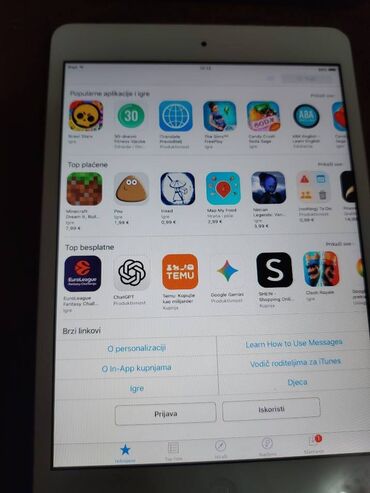 Tableti: APPLE iPad MINI = WiFi = iCloud FREE = 7.9 Baterija jako dobro drzi — 14