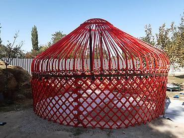 Аренда юрт: Аренда юрты, Каркас Деревянный, 85 баш, Казан, Посуда, С полом — 30