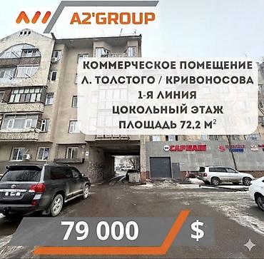 Коммерческая недвижимость: Продаю коммерческое помещение на первой линии. Пишпек Льва Толстого / — 1
