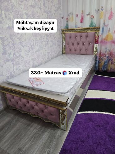 Çarpayılar: Yeni, Təknəfərlik çarpayı, Bazasız, Matras ilə, Siyirməsiz