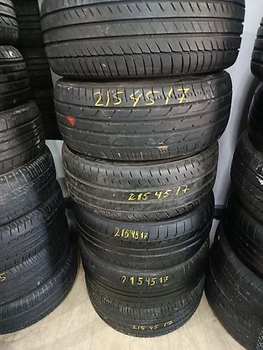 шины 21545 r17: Шины 215 / 45 / R 17, Лето, Б/у, 1 шт, Легковые, Япония, Yokohama — 2