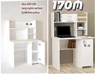 notebook masası: Düz masa, Polkalı, Siyirməsiz, Sadə laminat, Zəmanətsiz, Kredit yoxdur — 1