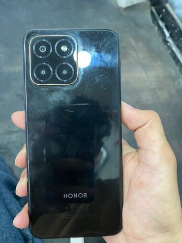 honor ucuz telefon: Honor X6, 64 GB, rəng - Qara, Barmaq izi, İki sim kartlı, Face ID