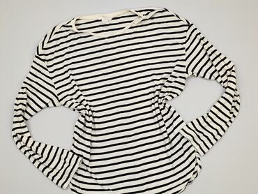 białe bluzki bawełniane z długim rękawem: Bluzka Damska, H&M, M, stan - Dobry