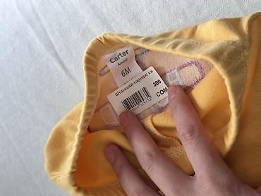 жынс: Детские штанишки Carter’s, размер 6M (на рост примерно до 68 см) — 2