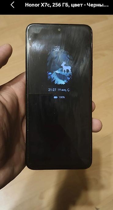 honor 8 s: Honor X7c, 256 GB, rəng - Qara, Sensor, Barmaq izi, İki sim kartlı — 1