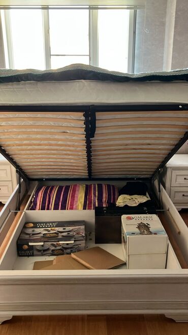 Yataq otağı dəstləri: İkinəfərlik çarpayı, 2 tumba, Termo, Dolab, Belarusiya, İşlənmiş — 10