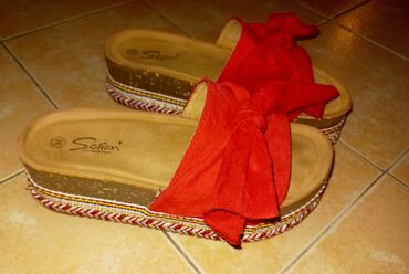 grubinove papuce gumene: Modne papuče, Safran, 36