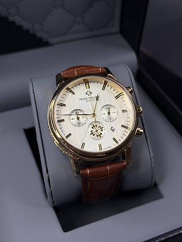 Наручные часы: Klassik kişi qol saatı – Patek Philippe üslubunda, xronoqraf — 8