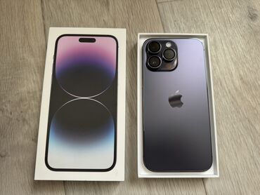 айфон 4 бу: IPhone 14 Pro Max, Б/у, 256 ГБ, Deep Purple, Кабель, Коробка, 91 %