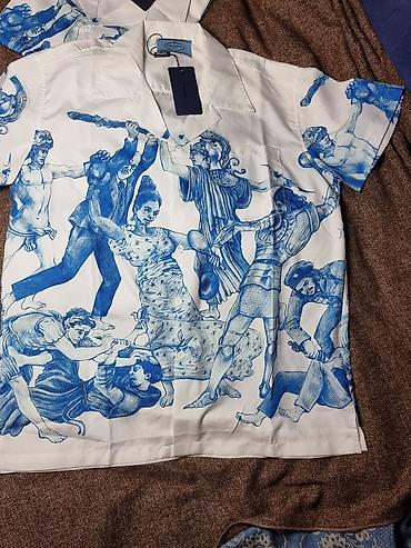 рубашка китон: Prada Рубашка с коротким рукавом. ОБСОЛЮТНО НОВАЯ. ОРИГИНАЛ — 5