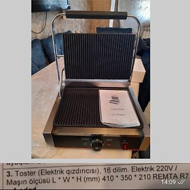 soba elektrik: Kafe və fast-food üçün avadanlıq paketi 1) Elektrik kontakt — 1