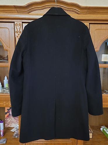 Kişi geyimləri: PALMONTE Exclusive kişi palto - Rəng: qara - Model: klassik, dizə — 3