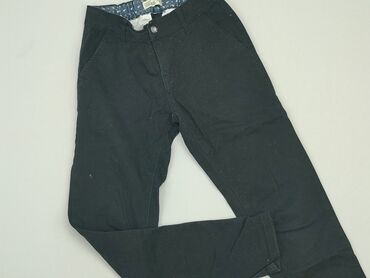 khaki spodnie: Material trousers, 12 years, 152, condition - Good
