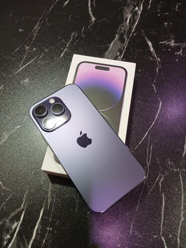 Apple iPhone: IPhone 14 Pro, 128 GB, Deep Purple, Face ID
