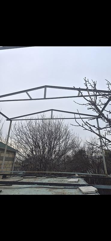 Naveslər, markizlər: Metal karkaslı kölgəlik/üst örtük konstruksiyası - Material — 2