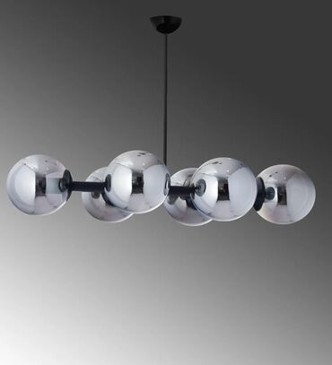Bitkilər üçün dibçəklər: Çılçıraq, 6 lampa, Şüşə