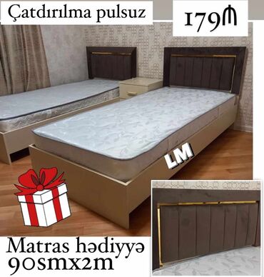 matras tək: Yeni, Təknəfərlik çarpayı, Matras ilə