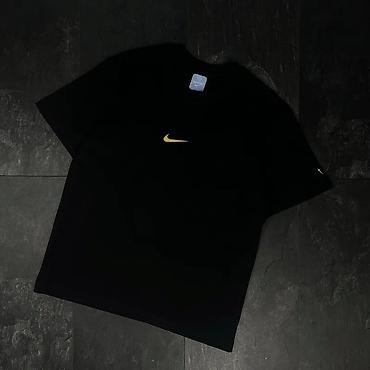 кыргыз одежда: Футболка Nike NOCTA - Цвет: черный с контрастными жёлтыми логотипами — 1