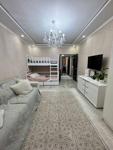 долгосрочная аренда домов в алматы без посредников: 2 комнаты, 48 м², 105 серия, 5 этаж, Евроремонт