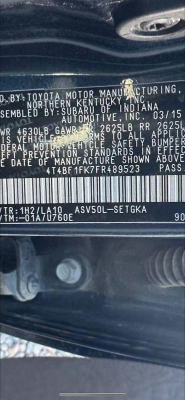 Toyota: Toyota Camry: 2015 г., 2.5 л, Автомат, Бензин, Седан — 15