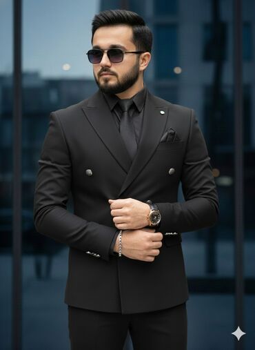 Kostyumlar: Kişi kostyum dəsti - Stil: Klassik, dar kəsim (slim fit) iki düyməli — 30