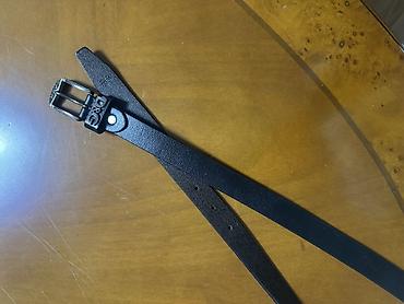 qayiş: Ralph Lauren Polo kəməri – açıq mavi rəng - Material: hamar teksturalı — 8