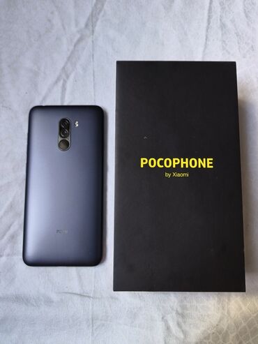 Poco Pocophone F1, 64 ГБ, цвет - Черный, Сенсорный, Отпечаток пальца, Face ID