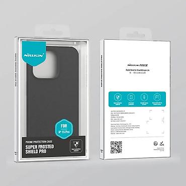 Maske i futrole za telefone: Maska Nillkin Scrub Pro Magnetic za iPhone 15 Pro 6.1 crna. Kataloški — 13