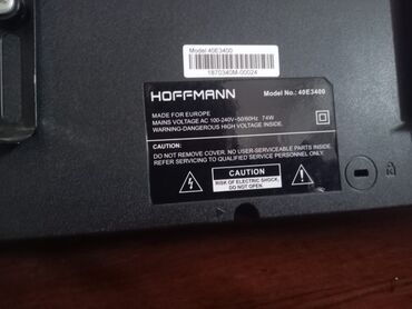 3d eynekler satisi: İşlənmiş Televizor Hoffmann LED ekran 98" Ünvandan götürmə