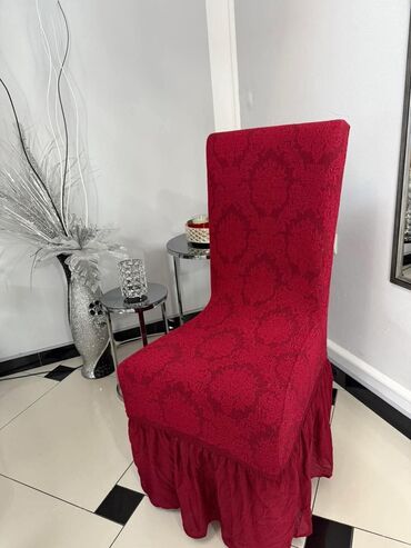 bastenske stolice za kafice: Pamuk, Za stolice, bоја - Crvena