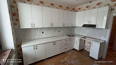 Sifarişlə mətbəx mebeli: Sifarişlə mətbəx dəsti, Özü çəkən petlələr, Mat laminat, Kredit yoxdur, Pulsuz çatdırılma, Rayonlara çatdırılma — 2