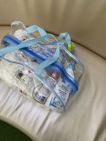 Товары для новорождённых: Детский набор в прозрачной сумке-органайзере - Прозрачная ПВХ‑сумка с — 2