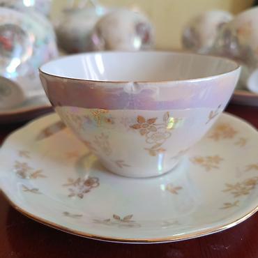 madonna bosqab: Çay dəsti, rəng - Ağ, Farfor, 6 nəfərlik, Almaniya — 3